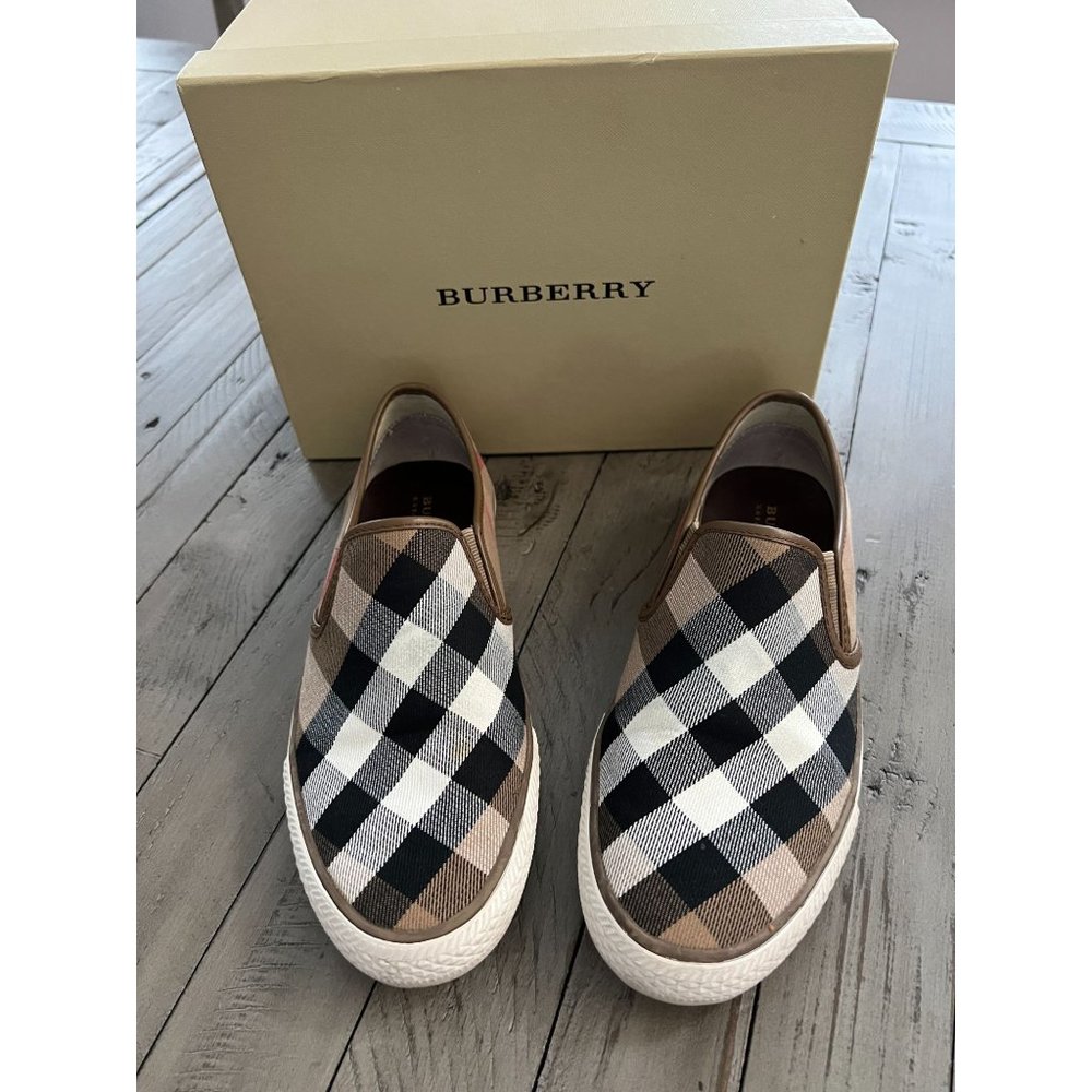 Ladies Burberry Slip On Sneaker